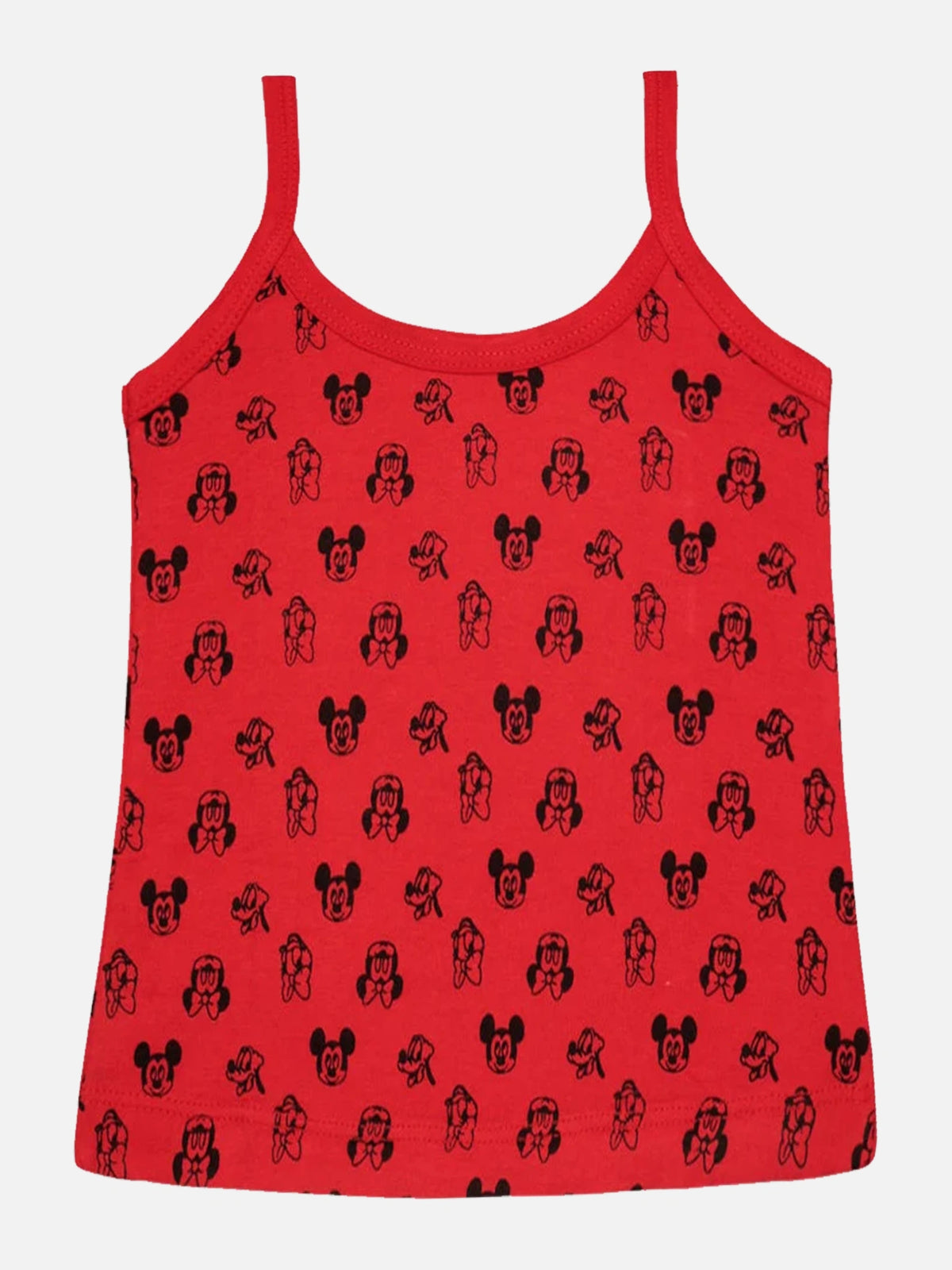 Baby Girls Minnie & Friends 100% Cotton Round Neck Sleeveless Camisole for Everyday Innerwear - Pack of 5