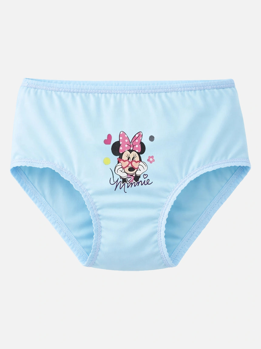 Girls Minnie & Friends 100% Cotton Panty Top Elastic Pack of 3