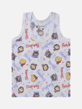 Unisex Baby 100% Cotton Sleeveless Vest with Round Neck, Cute Prints and Breathable Innerwear Comfort - Pack of 3