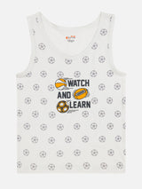 GOTS Certified Organic Cotton Boys Vest Made from Ultra Soft Breathable Skin Friendly Material - Pack of 3