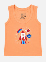 Baby Boys 100% Cotton Sleeveless Round Neck Vest for Everyday Innerwear Comfort and Regular Use - Pack of 6
