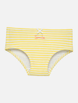 Girls Innerwear Panty Cotton Spandex Full Coverage Brief with Inner Elastic for Everyday Comfort - Pack of 3