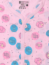 Baby Front Open Half Sleeves Short Suit Single Jersey