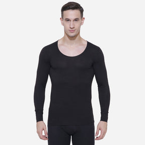 Men Slim Fit Thermal Top Round Neck Full Sleeves - Bodycare