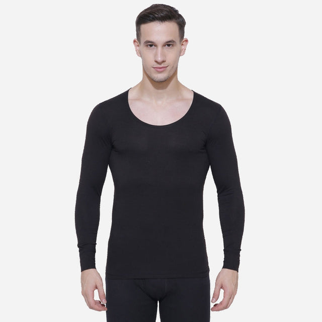 Men Slim Fit Thermal Top Round Neck Full Sleeves - Bodycare