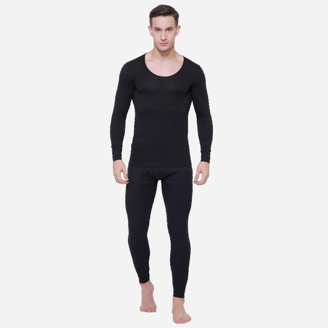 Men Slim Fit Thermal Top Round Neck Full Sleeves - Bodycare