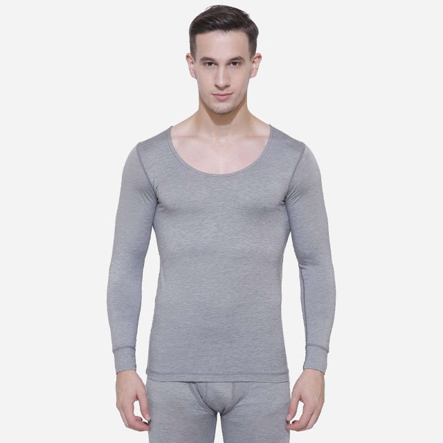 Men Slim Fit Thermal Top Round Neck Full Sleeves - Bodycare
