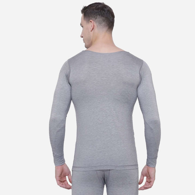 Men Slim Fit Thermal Top Round Neck Full Sleeves - Bodycare