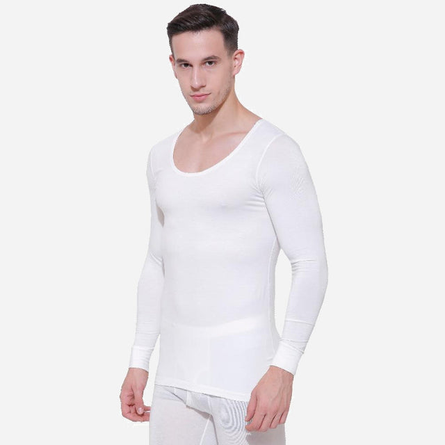 Men Slim Fit Thermal Top Round Neck Full Sleeves - Bodycare