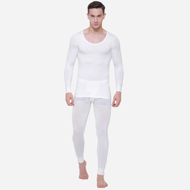 Men Slim Fit Thermal Top Round Neck Full Sleeves - Bodycare
