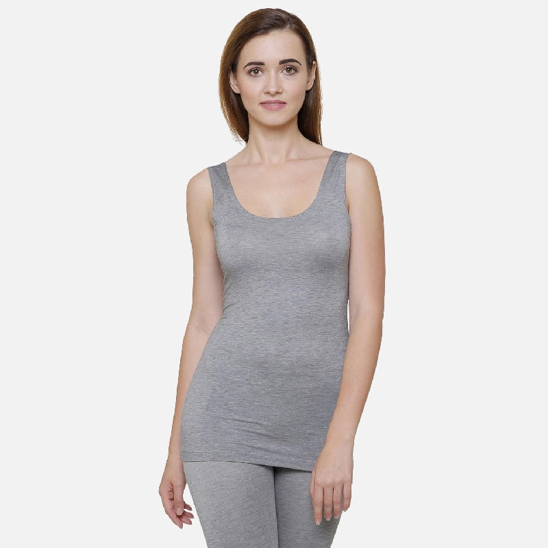 Ayaki Bodycare Women Miyabi Slim Fit Thermal Tank Top Round Neck Sleeveless