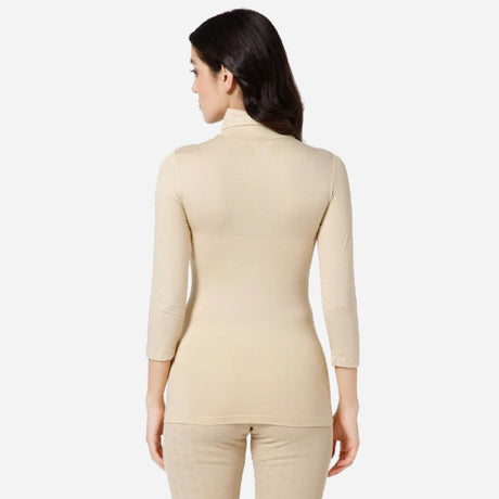 Ayaki Bodycare Thermals Women Miyabi Top High Neck Full Sleeves Solid