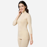 Women Miyabi Thermal Top High Neck Full Sleeves - Bodycare