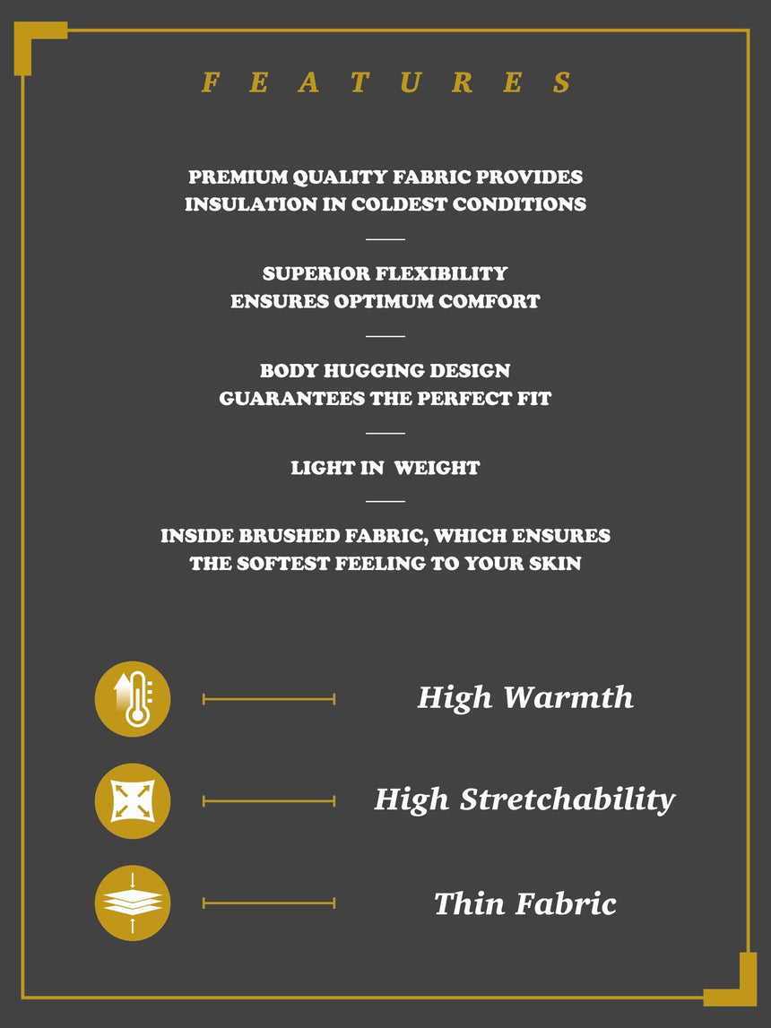 Gold Bodycare Thermal Men Top Round Neck Half Sleeves