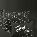 Bodycomfy 100% Cotton Hosiery King Size Fitted Bedsheet – Geometrical Panel Print