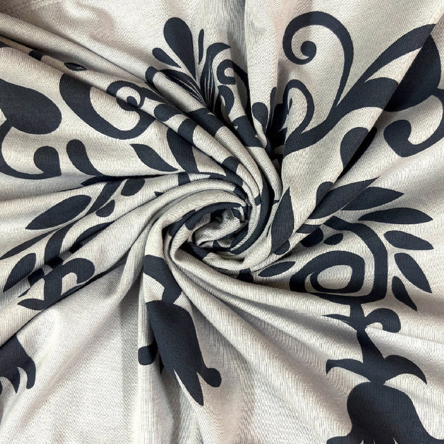 King Size Cotton Bedsheet Brown Ornamental Print - Bodycare