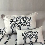 Bodycomfy 100% Cotton Hosiery King Size Fitted Bedsheet – Motif Panel Print