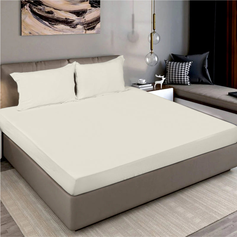 King Size Cotton Fitted Bedsheet Midnight Blue - Bodycare