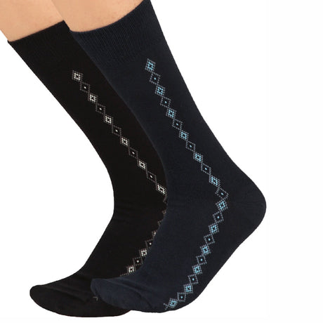 Bodycare Mens Calf Length Solid Socks Pack Of 2