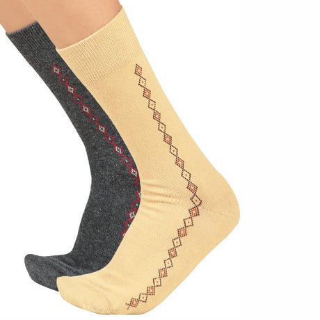 Bodycare Mens Calf Length Solid Socks Pack Of 2