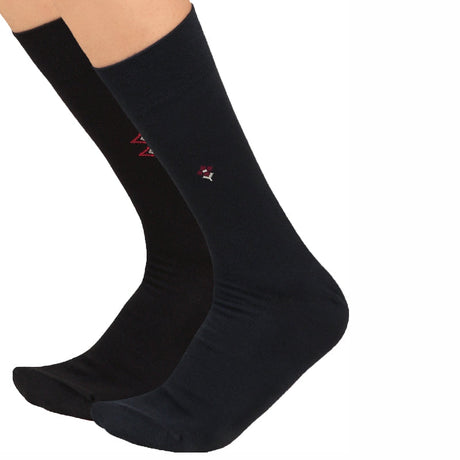 Bodycare Mens Calf Length Solid Socks Pack Of 2