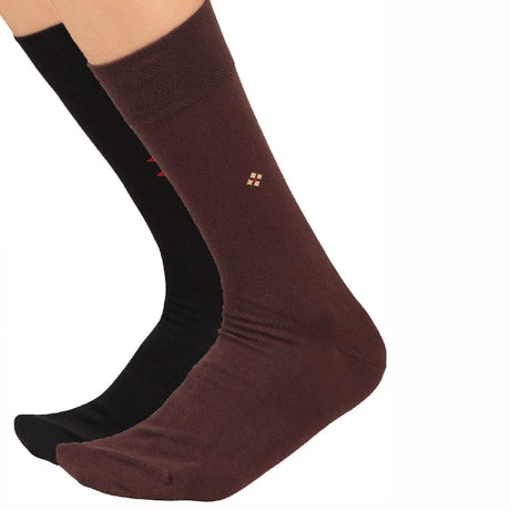 Bodycare Mens Calf Length Solid Socks Pack Of 2