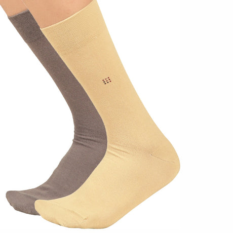 Bodycare Mens Calf Length Solid Socks Pack Of 2