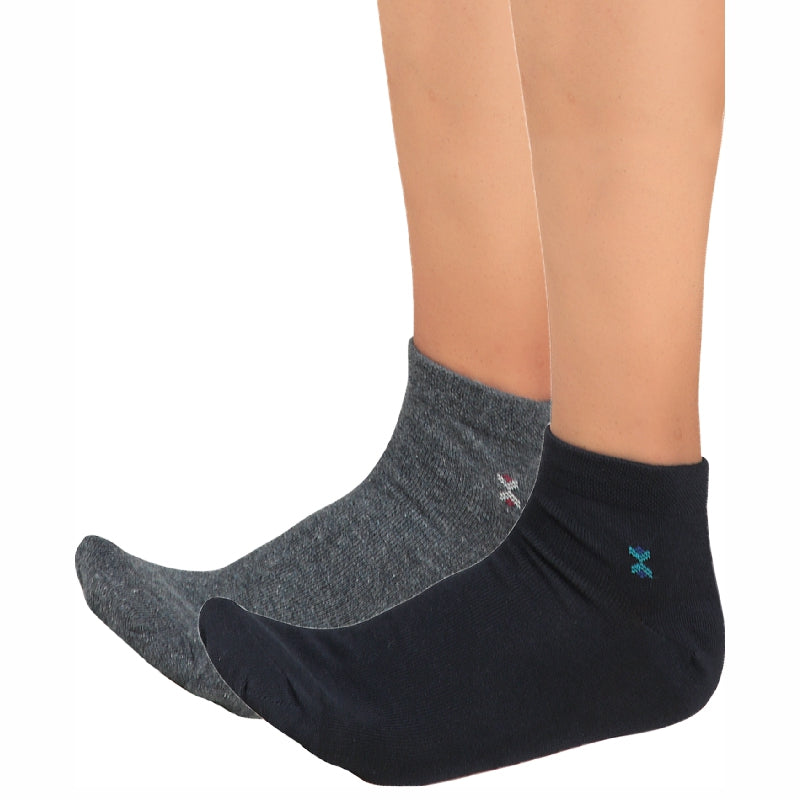 Bodycare Mens Ankle Length Solid Socks Pack Of 2