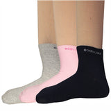Bodycare Womens Mid Calf Solid Socks Pack Of 3