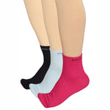Bodycare Womens Mid Calf Solid Socks Pack Of 3
