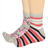Bodycare Womens Mid Calf Printed Socks Pack Of 2