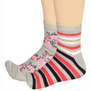 Bodycare Womens Mid Calf Printed Socks Pack Of 2