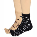 Bodycare Womens Mid Calf Printed Socks Pack Of 2
