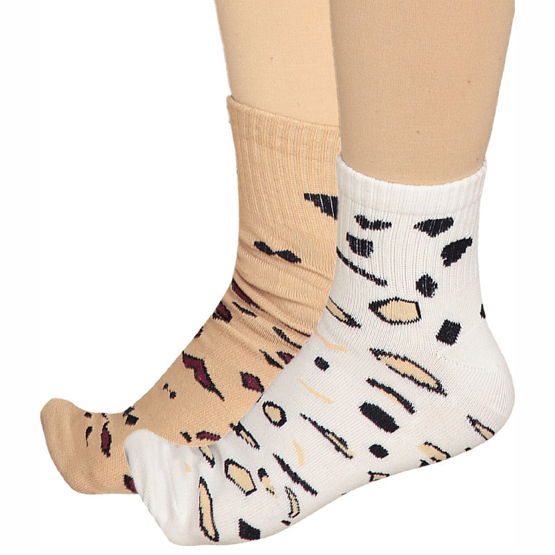 Bodycare Womens Mid Calf Printed Socks Pack Of 2
