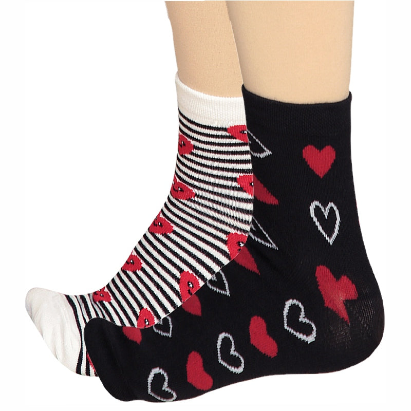 Bodycare Womens Mid Calf Printed Socks Pack Of 2