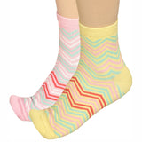 Bodycare Womens Mid Calf Printed Socks Pack Of 2