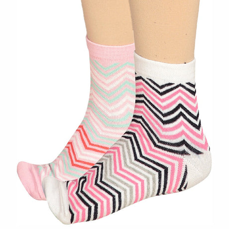 Bodycare Womens Mid Calf Printed Socks Pack Of 2