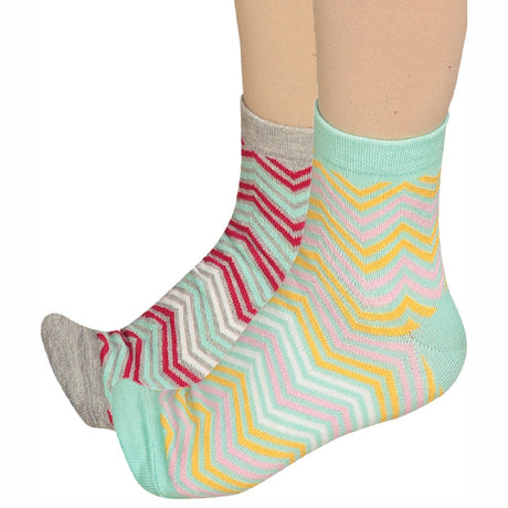 Bodycare Womens Mid Calf Printed Socks Pack Of 2