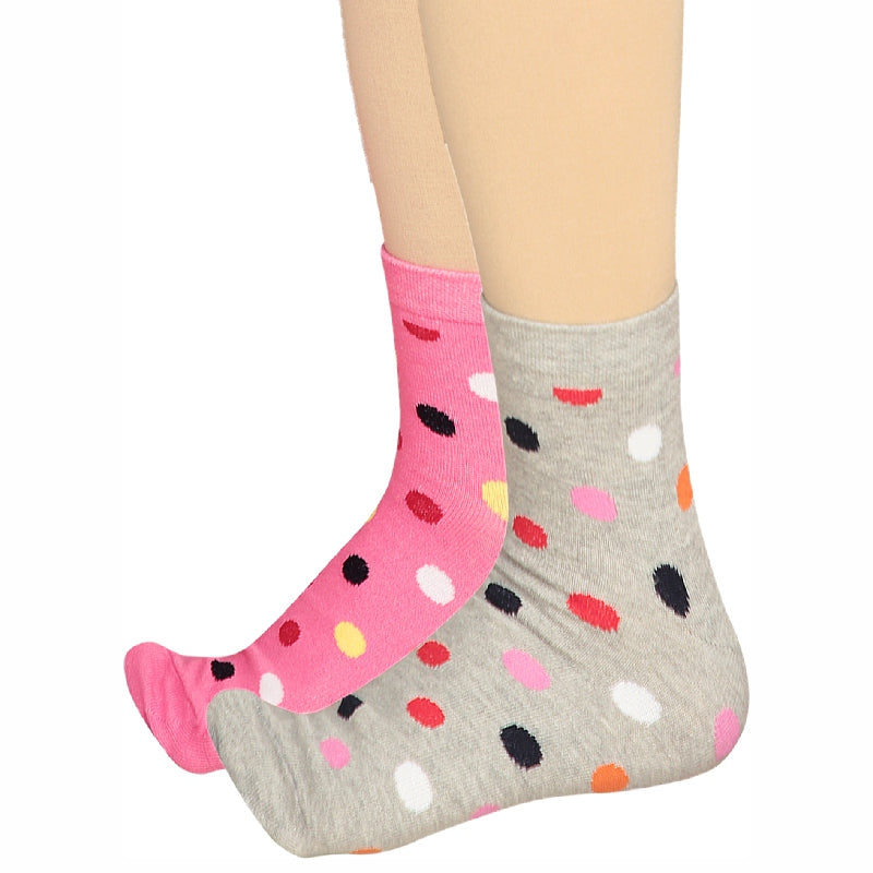 Bodycare Womens Mid Calf Printed Socks Pack Of 2