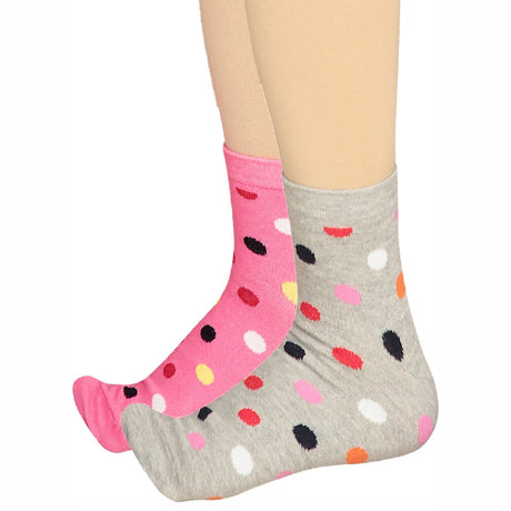 Bodycare Womens Mid Calf Printed Socks Pack Of 2