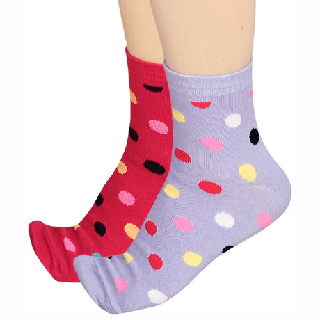 Bodycare Womens Mid Calf Printed Socks Pack Of 2