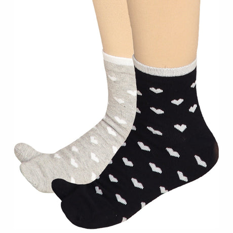 Bodycare Womens Mid Calf Thumb Socks Pack Of 2