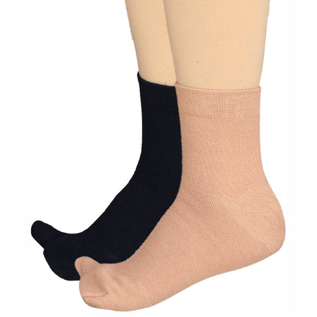 Bodycare Womens Mid Calf Thumb Socks Pack Of 2