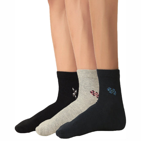 Bodycare Mens Mid Calf Solid Socks Pack Of 3