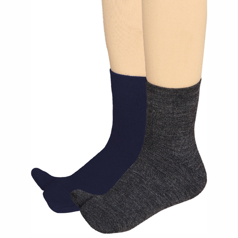 Bodycare Womens Mid Calf Thumb Socks Pack Of 2