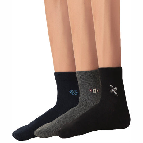 Bodycare Mens Mid Calf Solid Socks Pack Of 3