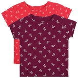 DYCA Girls Tshirt Round Neck Half Sleeves Pack Of 2