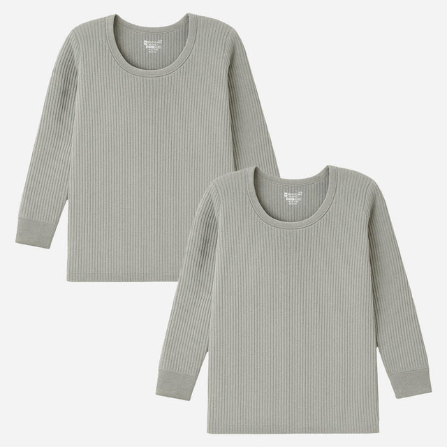 Unisex Antibacterial Thermal Top Round Neck Full Sleeves Pack of 2 - Bodycare
