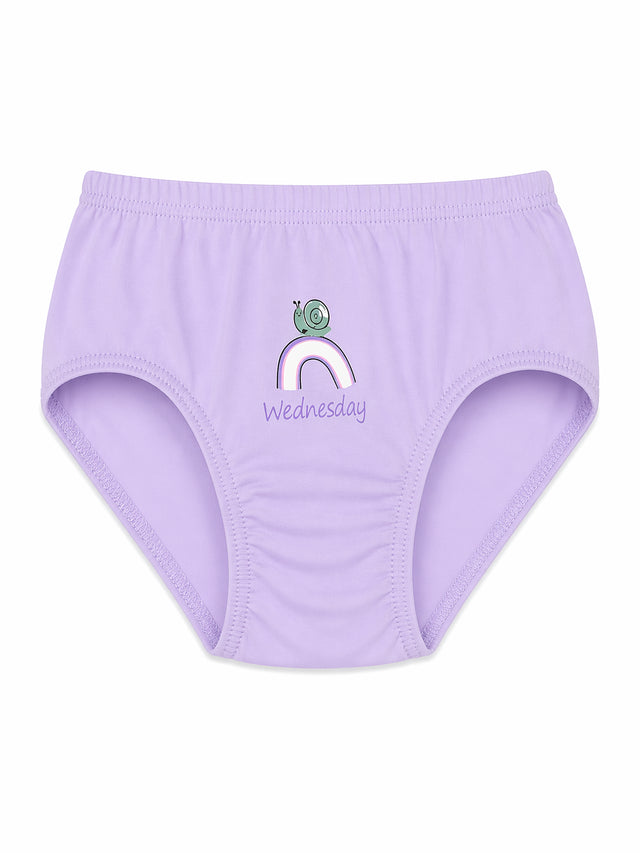 Girls 100% Cotton Panty with Inner Elastic for Everyday Innerwear Comfort and Regular Use - Pack of 3
