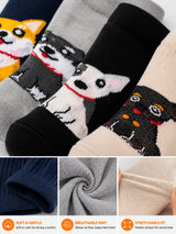 Boys Cotton Blend Ankle Length Socks with Soft Stretchable Fabric for Casual Wear and Everyday Comfort - Pack of 4